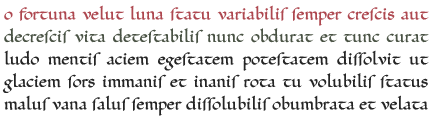 Font Carolingian Minuscule