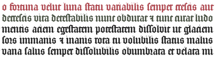 Font Gothic Textura Quadrata