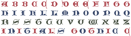 Font Initials Gothic C