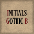Font Initials Gothic B