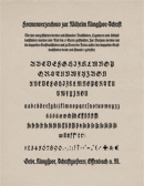 Font Wilhelm Klingspor Schrift